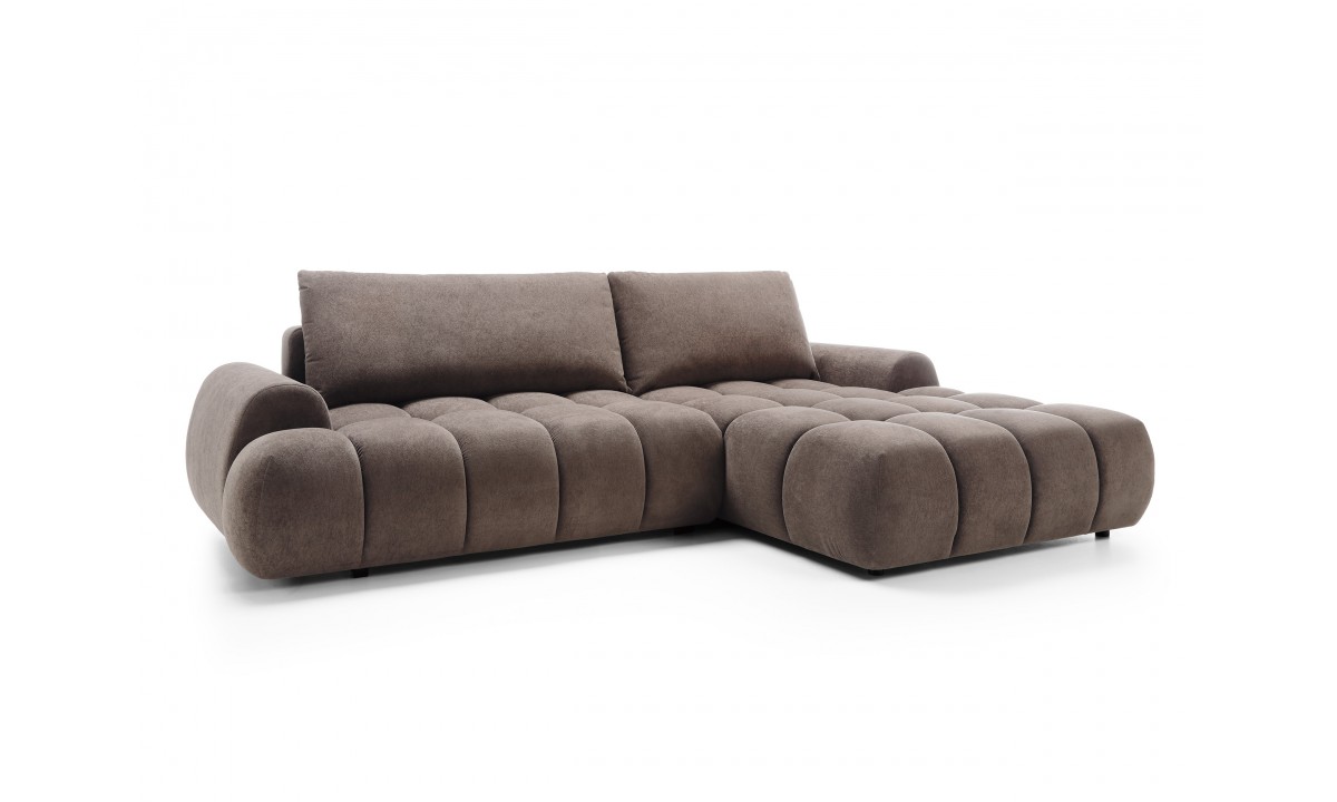 Rimini L-Shaped Upholstered Corner Sofa Bed