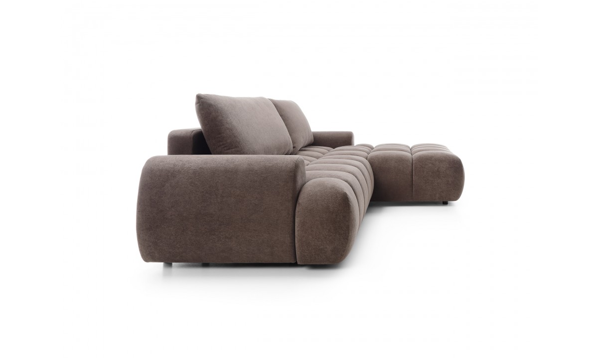 Rimini L-Shaped Upholstered Corner Sofa Bed