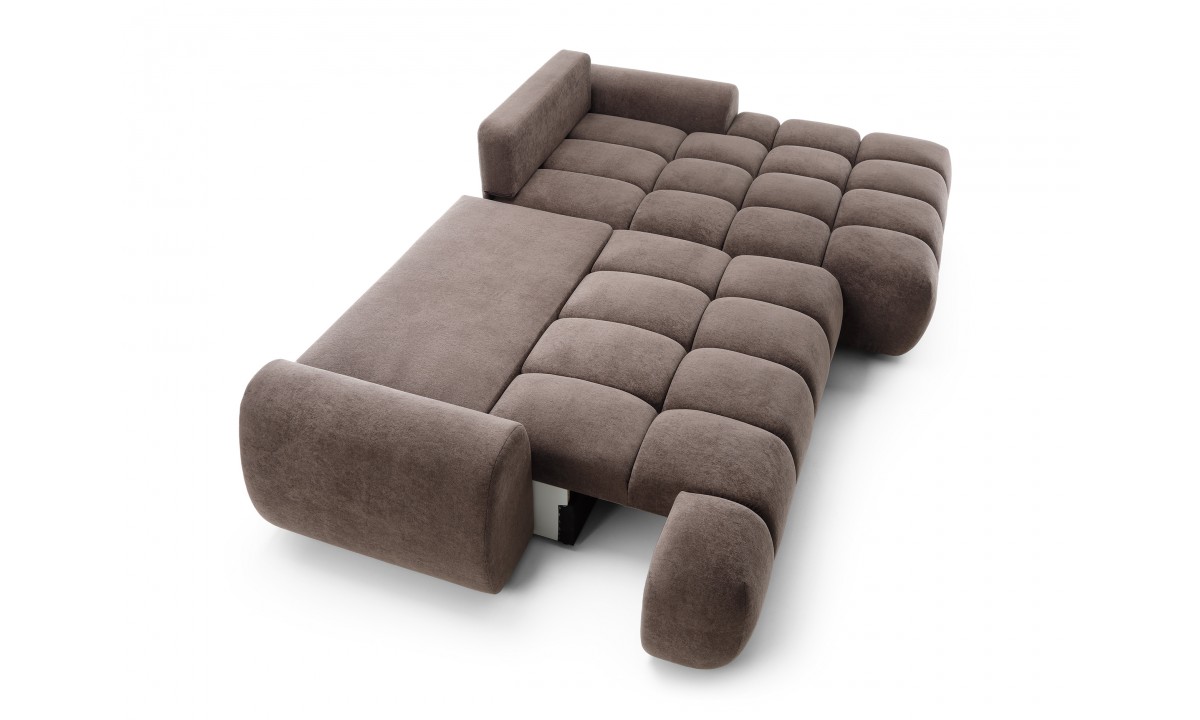 Rimini L-Shaped Upholstered Corner Sofa Bed