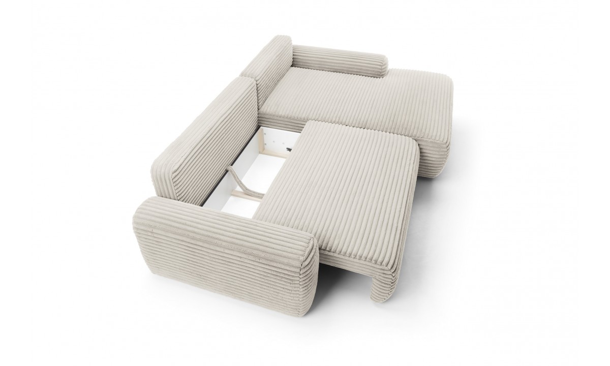 Cord L-shape Modern Corner Sofa Bed