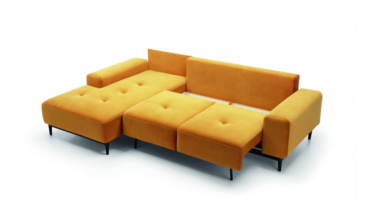 Vero L-shape Modern Corner Sofa Bed
