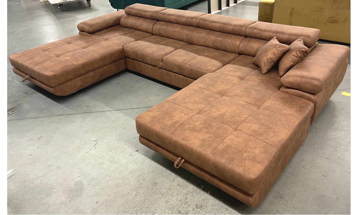 PRINCE U-Shaped Corner Sofa Bed with Storage