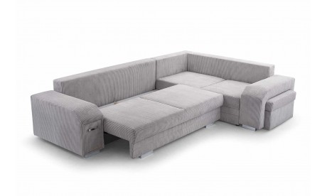 Alvares L-shape Modern Corner Sofa Bed