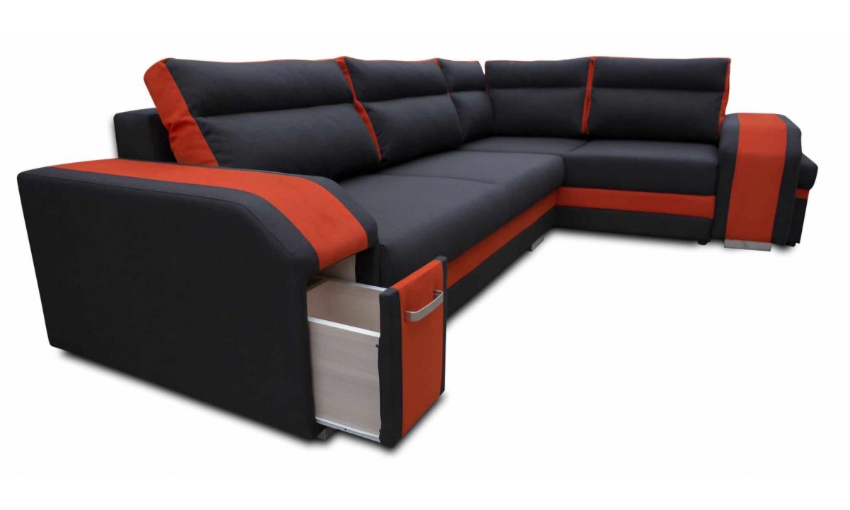Assan L-shape Modern Corner Sofa