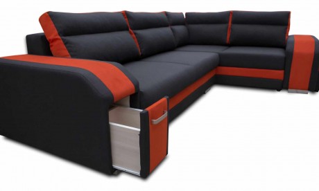Assan L-shape Modern Corner Sofa