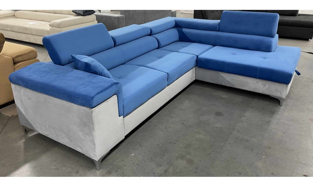 L-Shaped Upholstered Corner Sofa Sleeping Function QUEEN ®️