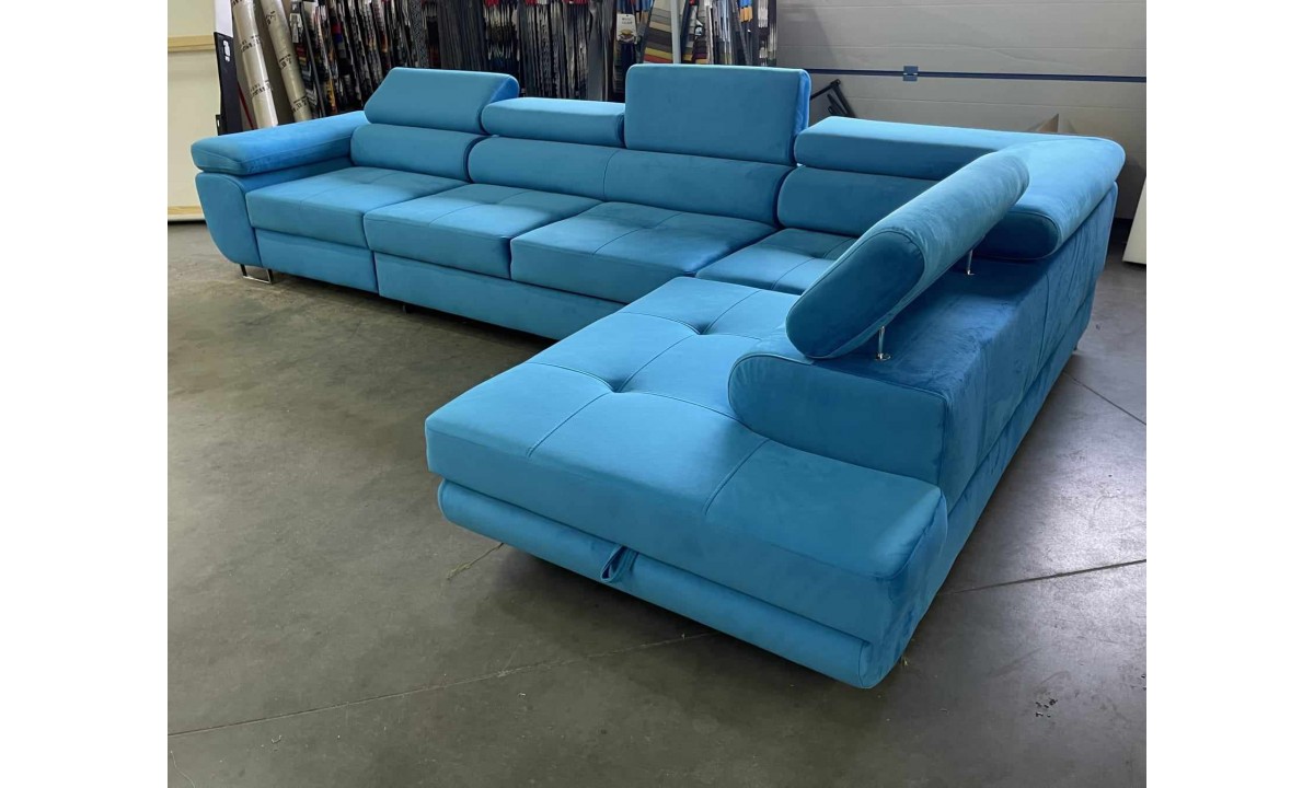  ROYAL MAXI - L-Shaped Upholstered Corner Sofa Bed