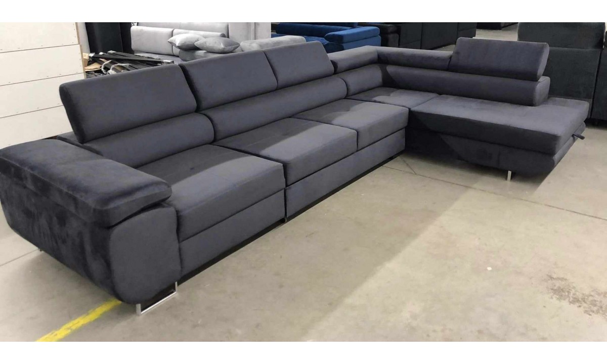  ROYAL MAXI - L-Shaped Upholstered Corner Sofa Bed
