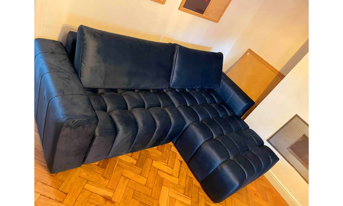L-Shaped Upholstered Corner Sofa Bed Bonett