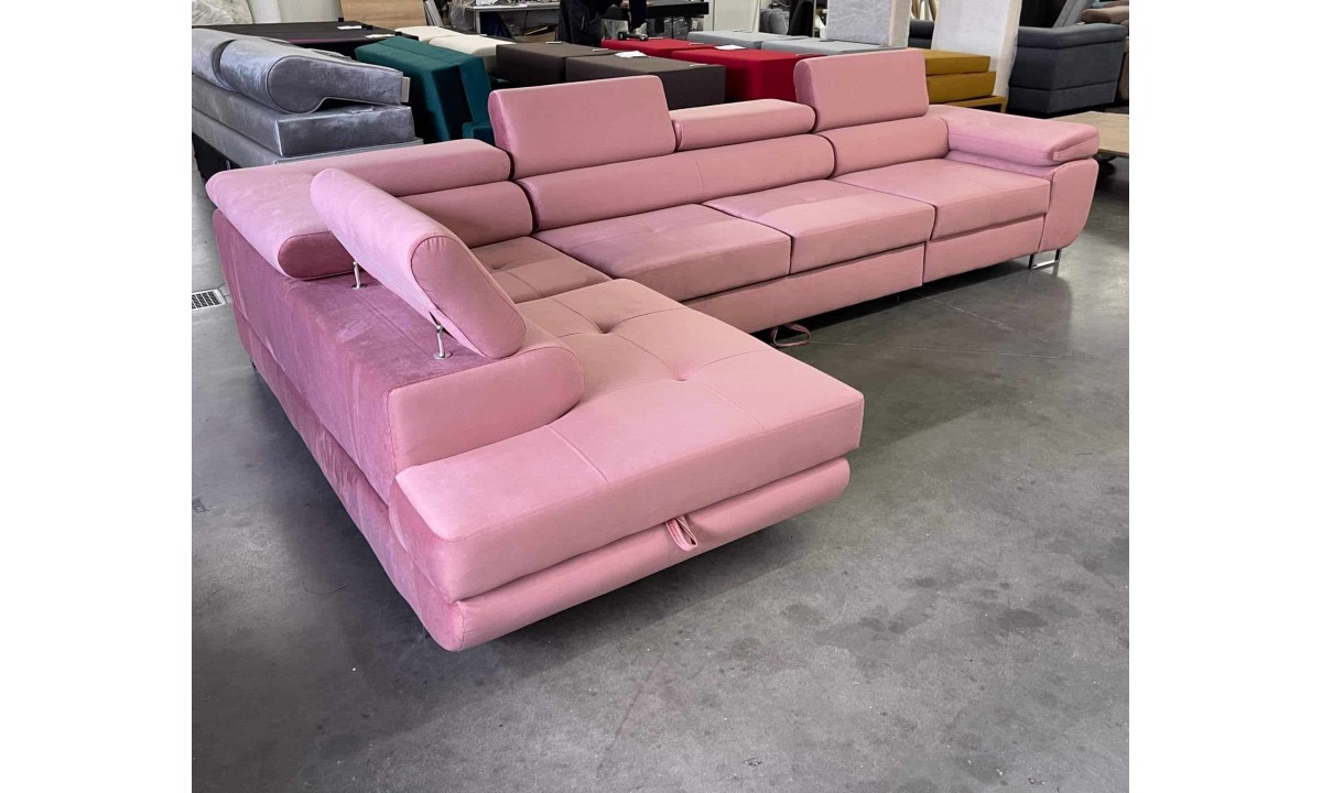  ROYAL MAXI - L-Shaped Upholstered Corner Sofa Bed