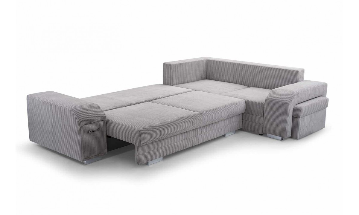 Alvares L-shape Modern Corner Sofa Bed