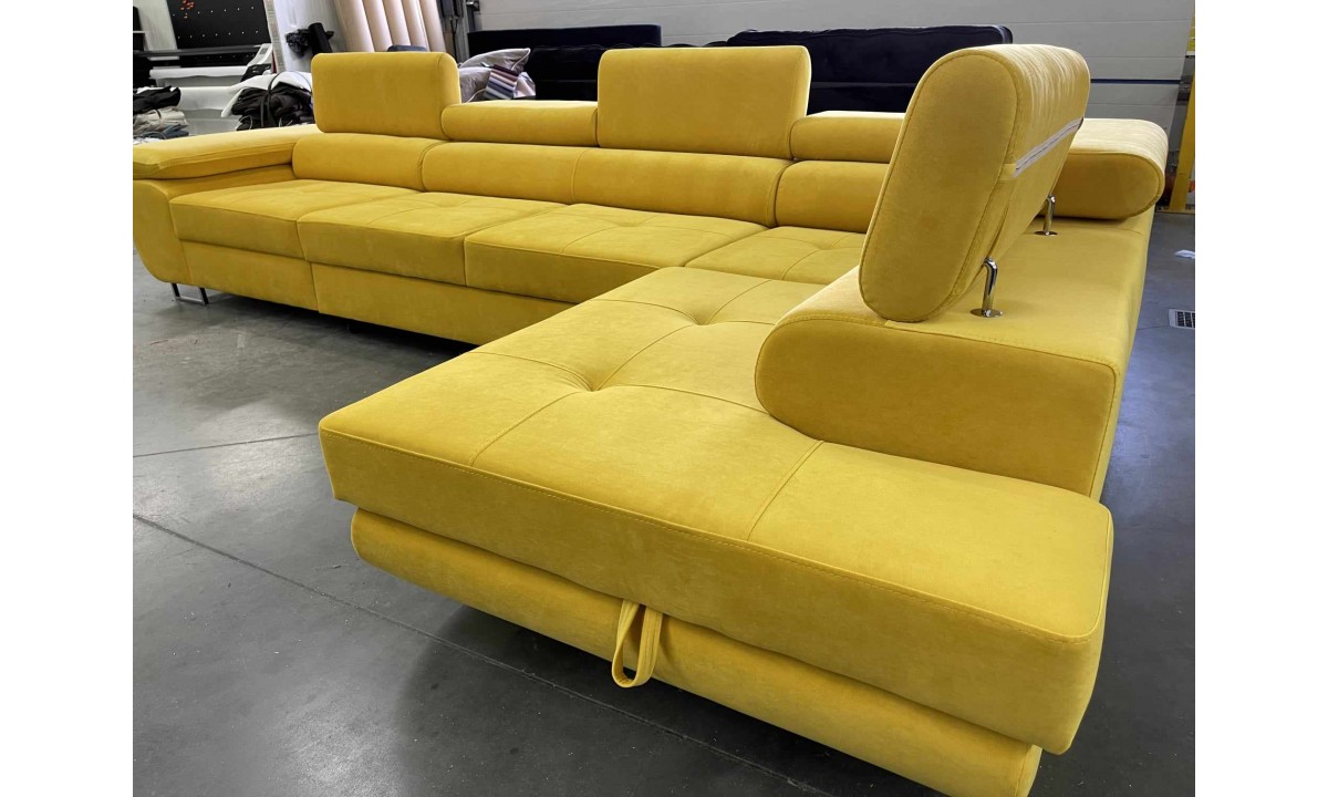 ROYAL MAXI - L-Shaped Upholstered Corner Sofa Bed