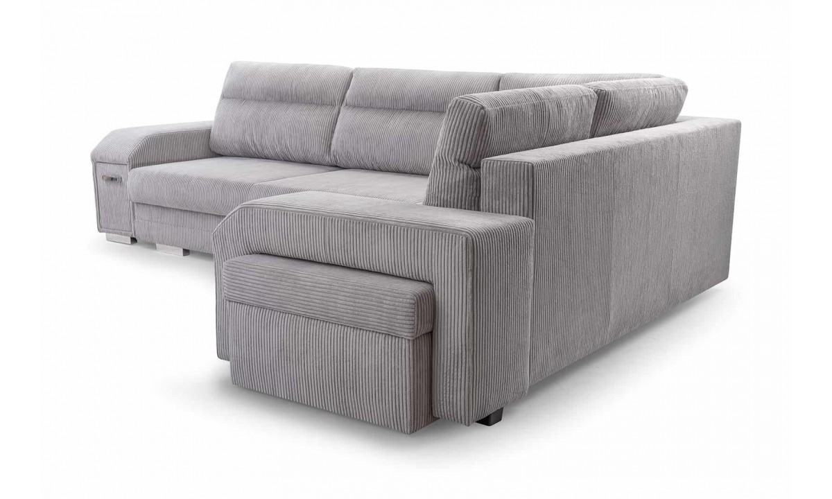 Alvares L-shape Modern Corner Sofa Bed