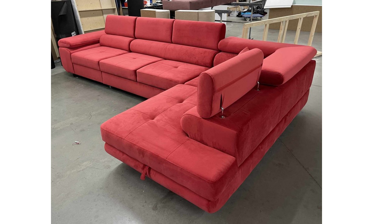  ROYAL MAXI - L-Shaped Upholstered Corner Sofa Bed