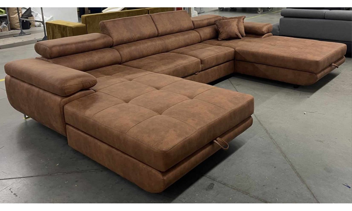 PRINCE U-Shaped Corner Sofa Bed with Storage