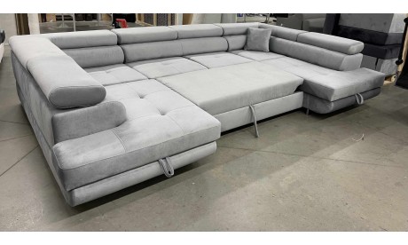  KING II U -Shaped Upholstered Corner Sofa Bed with Storage