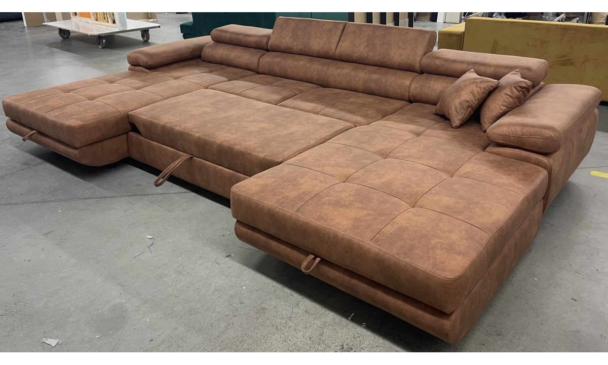 PRINCE U-Shaped Corner Sofa Bed with Storage