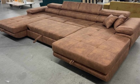 PRINCE U-Shaped Corner Sofa Bed with Storage