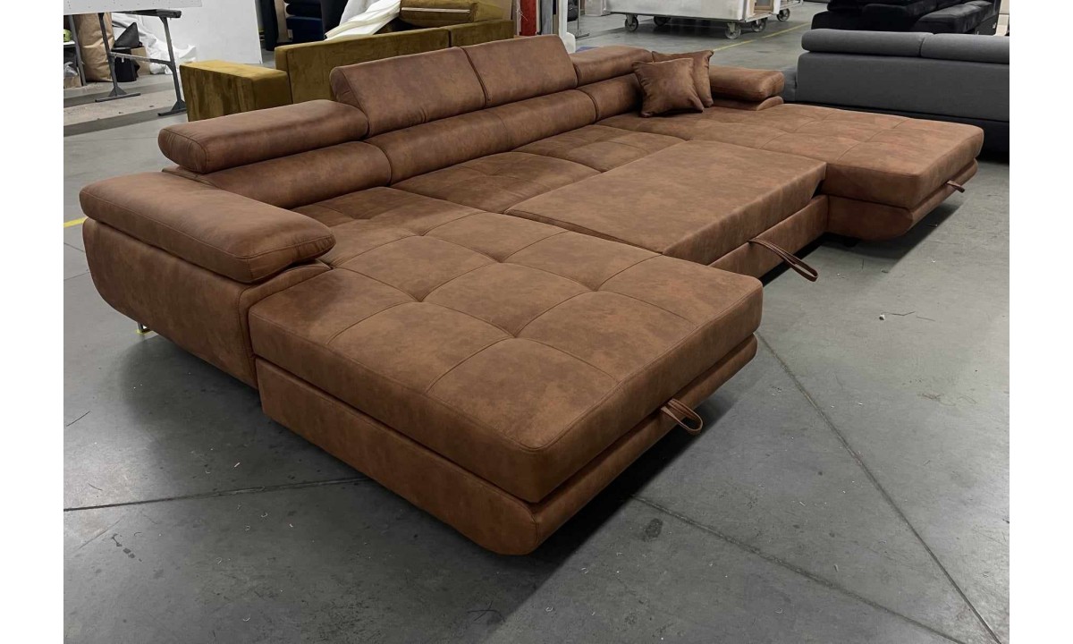 PRINCE U-Shaped Corner Sofa Bed with Storage