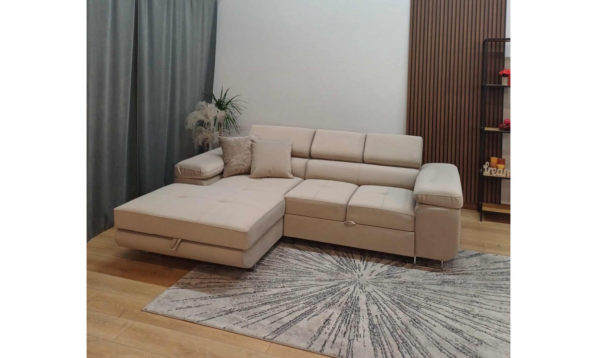 Corner Sofa Bed with Storage PRINCE MINI