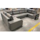 Alvares U-shape Modern Corner Sofa Bed