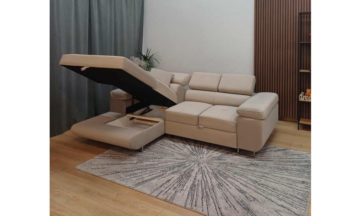 Corner Sofa Bed with Storage PRINCE MINI