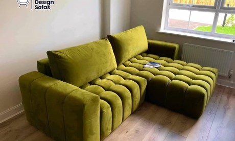 L-Shaped Upholstered Corner Sofa Bed Bonett