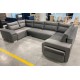 Alvares U-shape Modern Corner Sofa Bed