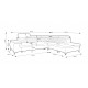 Belt type L Modern Corner Sofa Bed