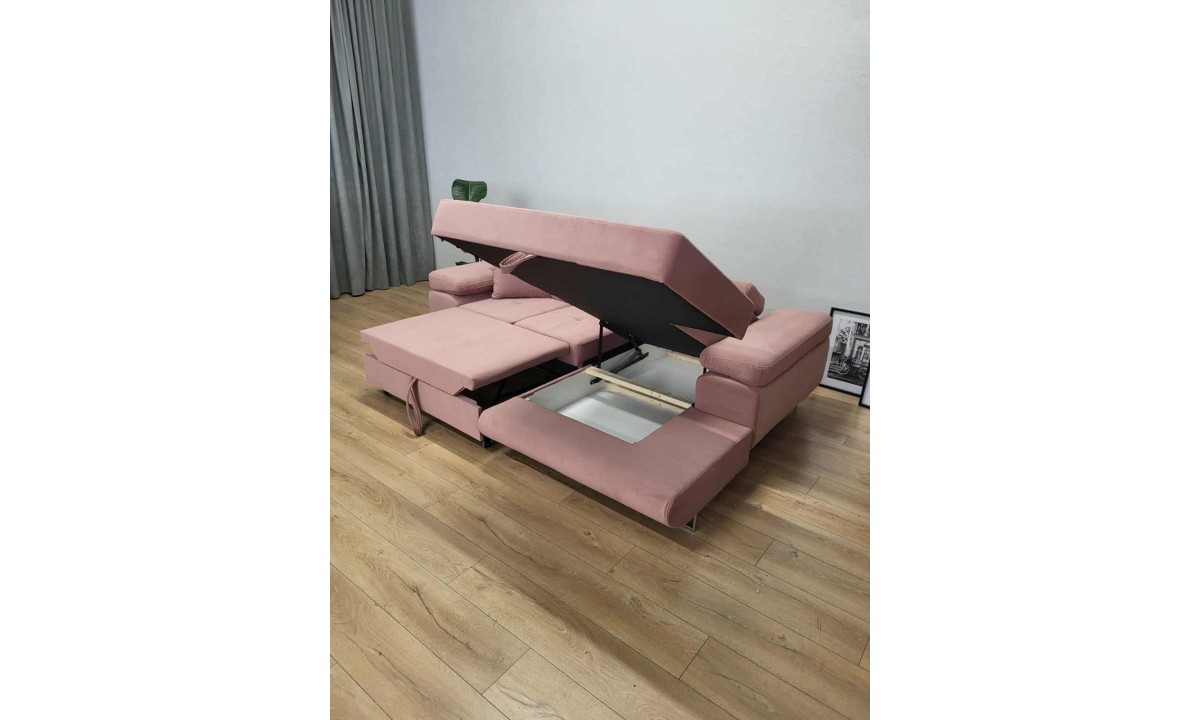 Corner Sofa Bed with Storage PRINCE MINI