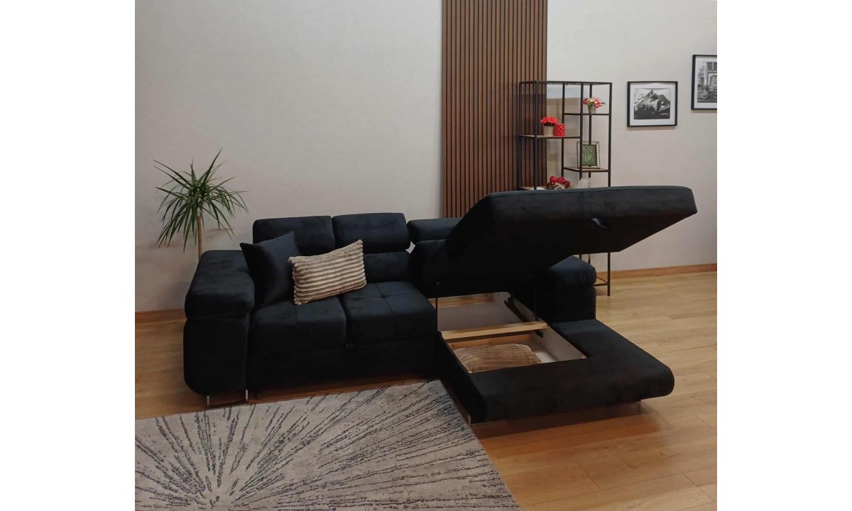 Corner Sofa Bed with Storage PRINCE MINI