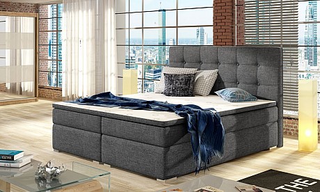 Modern Box Spring Bed INEZ Various Sizes