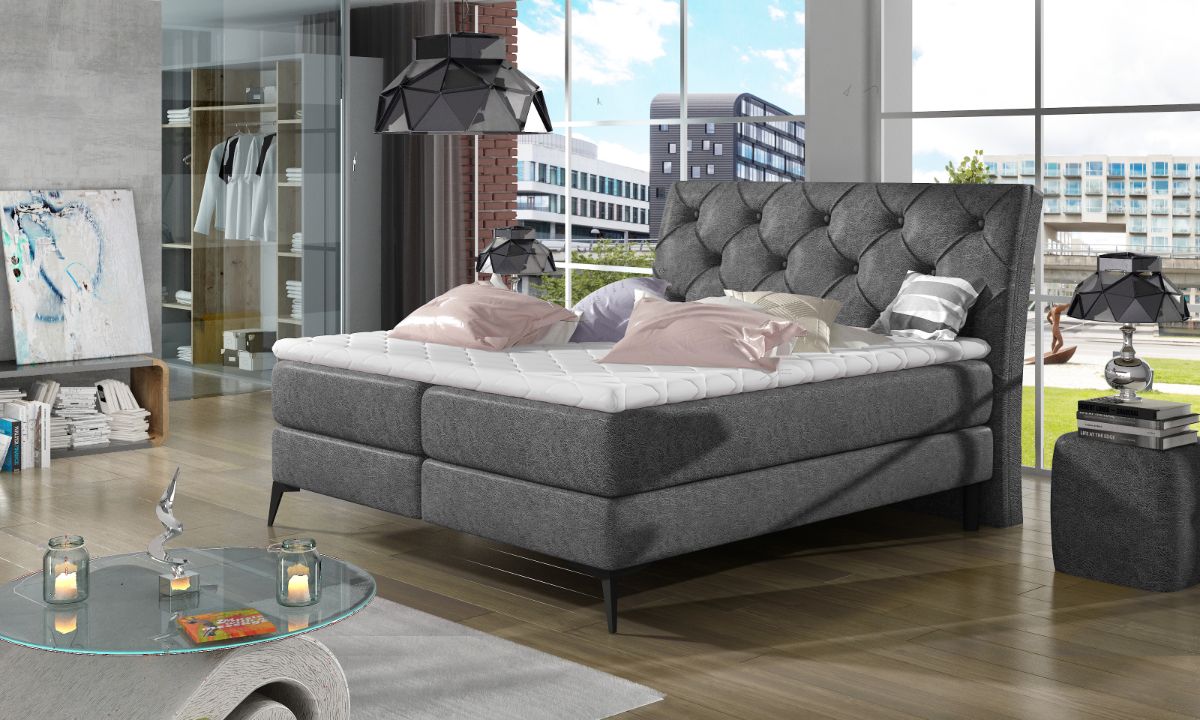 Modern Box Spring Bed LAOS Various Sizes