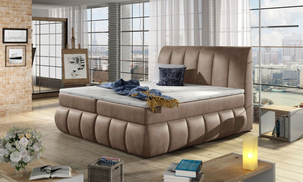 Modern Box Spring Bed VINCENZO Various Sizes