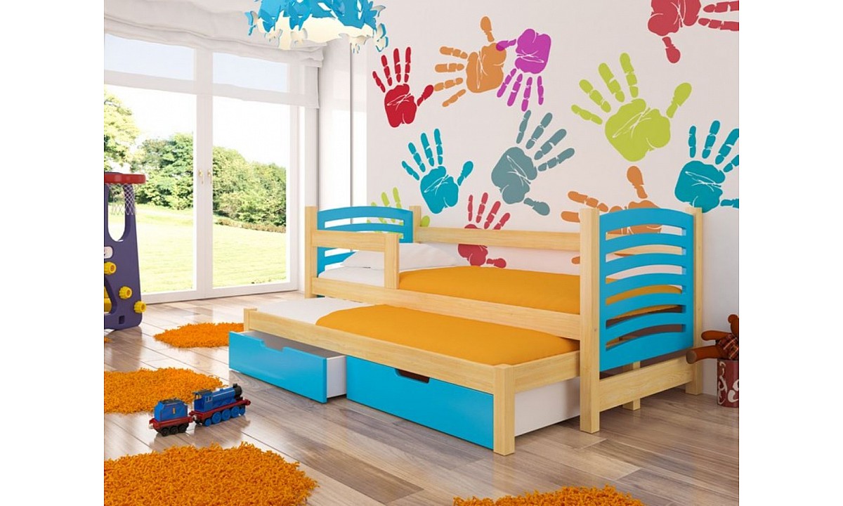 Modern Children Trundle Bed with Storage 180 x 75 cm  AVILA