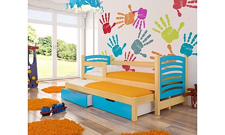 Modern Children Trundle Bed with Storage 180 x 75 cm  AVILA