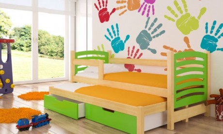 Modern Children Trundle Bed with Storage 180 x 75 cm  AVILA