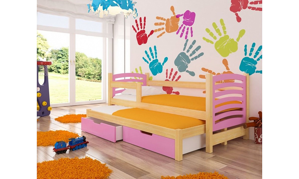Modern Children Trundle Bed with Storage 180 x 75 cm  AVILA