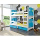 Modern Children Bunk Bed with Storage MARABA