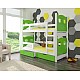 Modern Children Bunk Bed with Storage MARABA