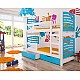 Modern Children Bunk Bed with Storage OSUNA