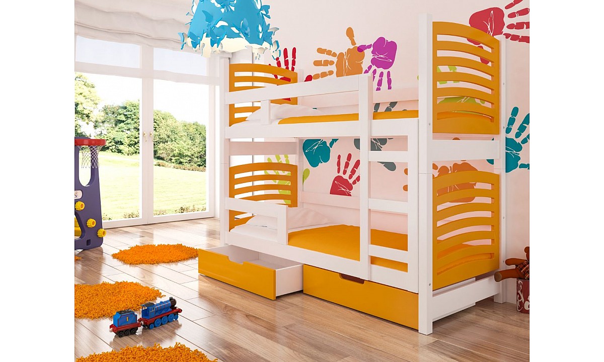 Modern Children Bunk Bed with Storage OSUNA