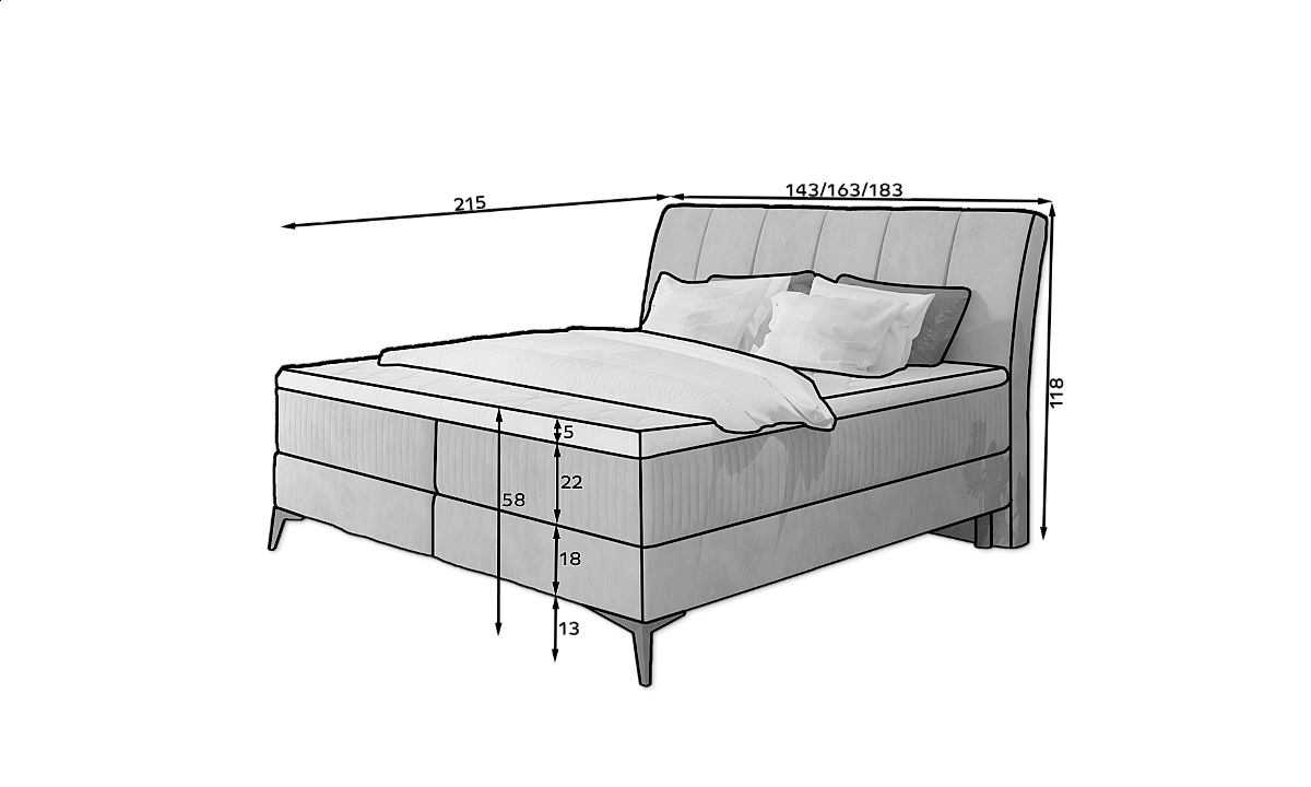 Aderito Box Spring Various Sizes