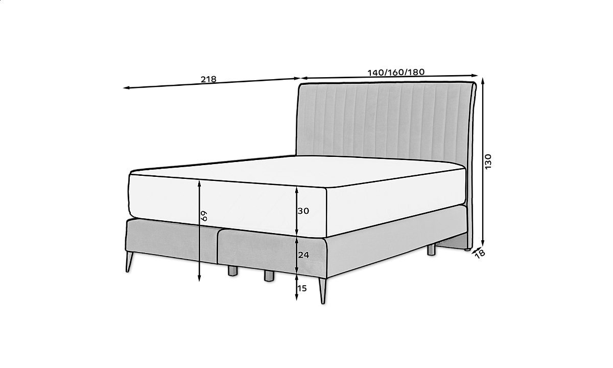 Blanca Box Spring Various Sizes