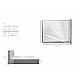Latina metal frame bed