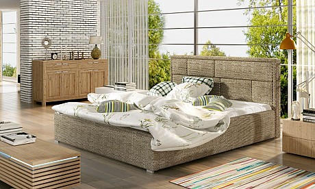 Latina wooden frame bed