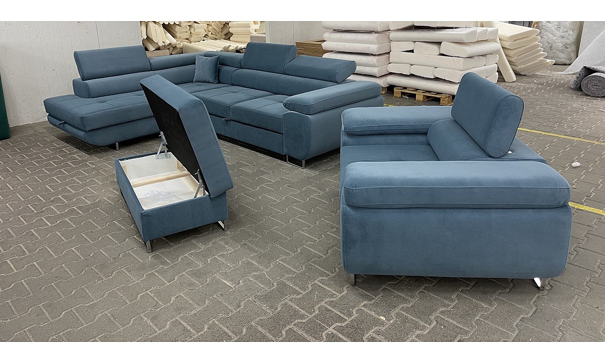 ROYAL ®️ Lounge Set 1 (Corner Sofa / Armchair / Pouf )