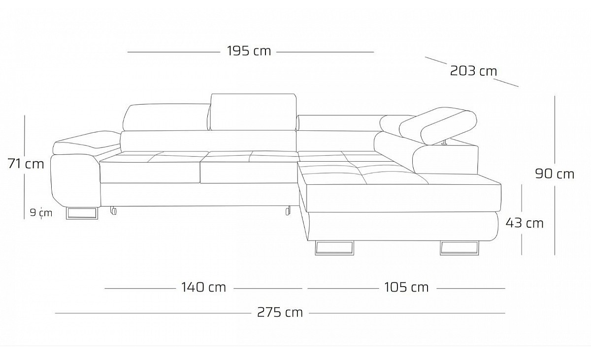 ROYAL ®️ Lounge Set 1 (Corner Sofa / Armchair / Pouf )