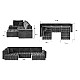 Bonito U-shape Corner Sofa Bed