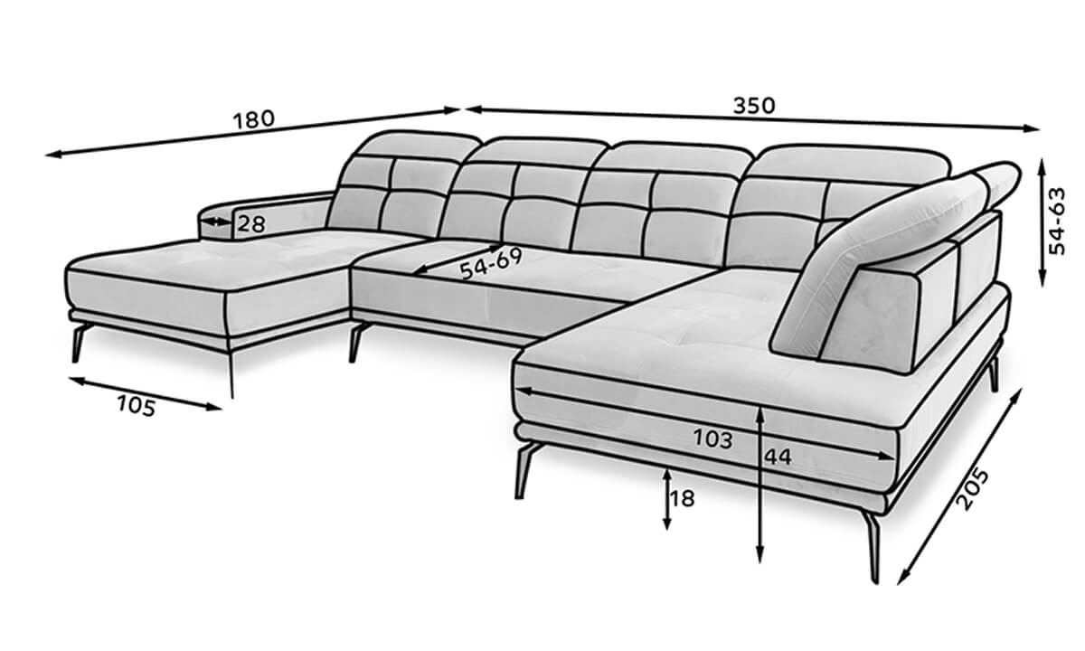 Bretan U-shape Corner Sofa